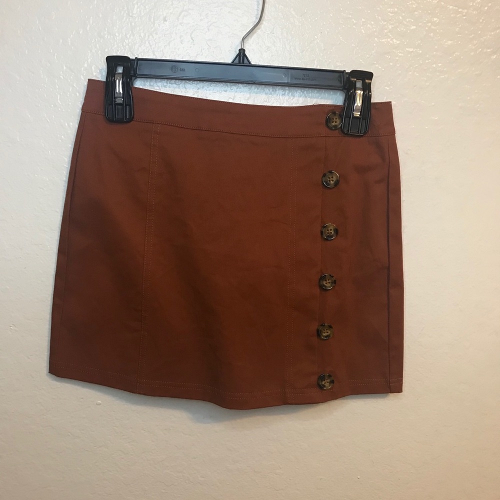 Chloe & Katie juniors Brown Mini Skirt